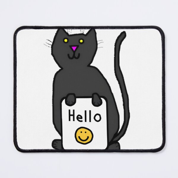 Item preview, Cute Kitty Cat Says Hello Kawaii Kitten Graphic | Adorable Feline Greeting Artwork For Cat Lovers | Best Buy designed and sold by AmirabbasGT.