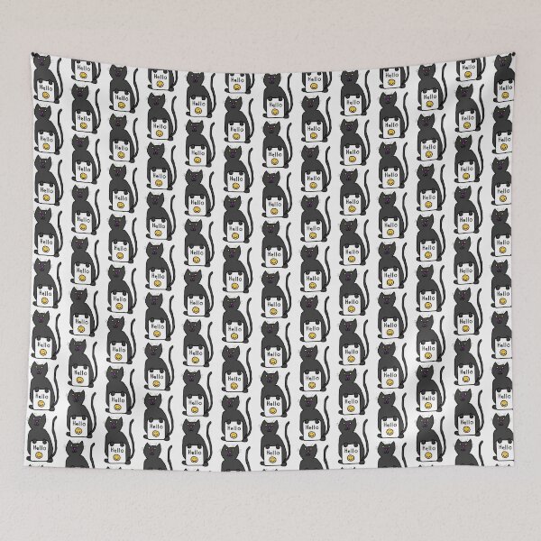 Item preview, Cute Kitty Cat Says Hello Kawaii Kitten Graphic | Adorable Feline Greeting Artwork For Cat Lovers | Best Buy designed and sold by AmirabbasGT.