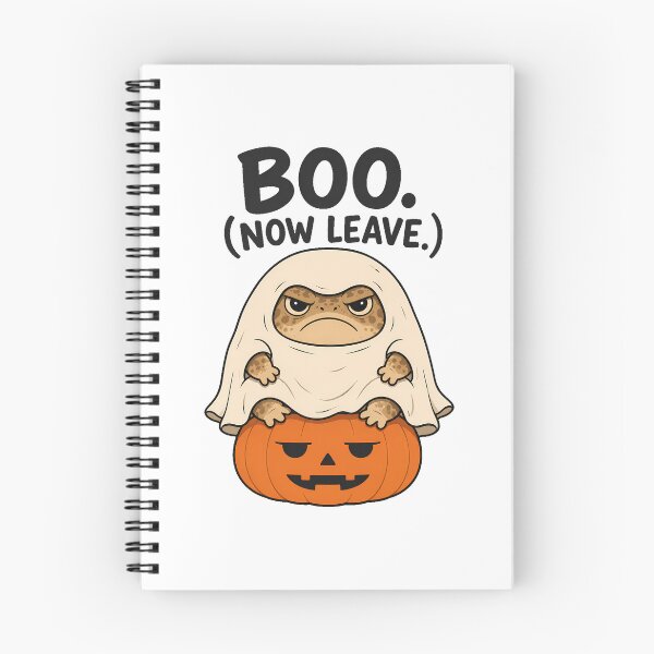 Item preview, Grumpy Ghost Toad Halloween Sarcastic Introvert Humor designed and sold by chattsuede.
