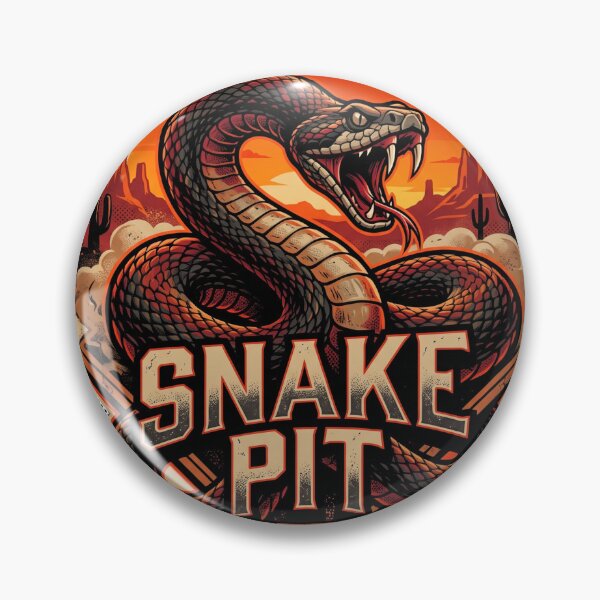 Item preview, Snake Pit Arizona Baseball Rattlesnake Desert Crest designed and sold by Pandora´s Box.