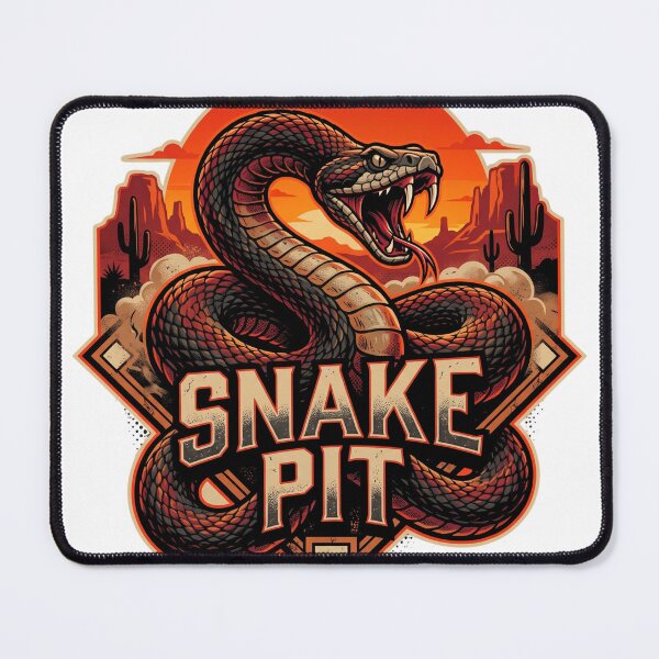 Item preview, Snake Pit Arizona Baseball Rattlesnake Desert Crest designed and sold by Pandora´s Box.