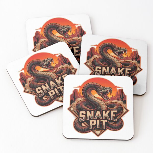 Item preview, Snake Pit Arizona Baseball Rattlesnake Desert Crest designed and sold by Pandora´s Box.