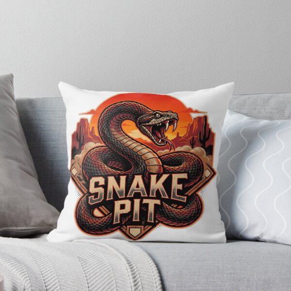 Item preview, Snake Pit Arizona Baseball Rattlesnake Desert Crest designed and sold by Pandora´s Box.