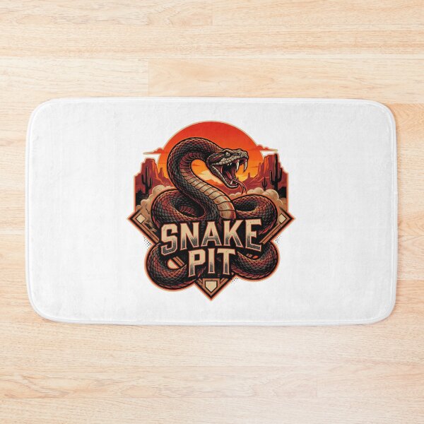 Item preview, Snake Pit Arizona Baseball Rattlesnake Desert Crest designed and sold by Pandora´s Box.
