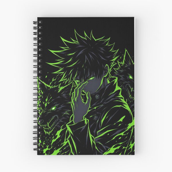 Item preview, Megumi Fushiguro | Neon Shadow Wolf Warrior – Dark Anime Inspired Fantasy Artwork designed and sold by Dyan4.