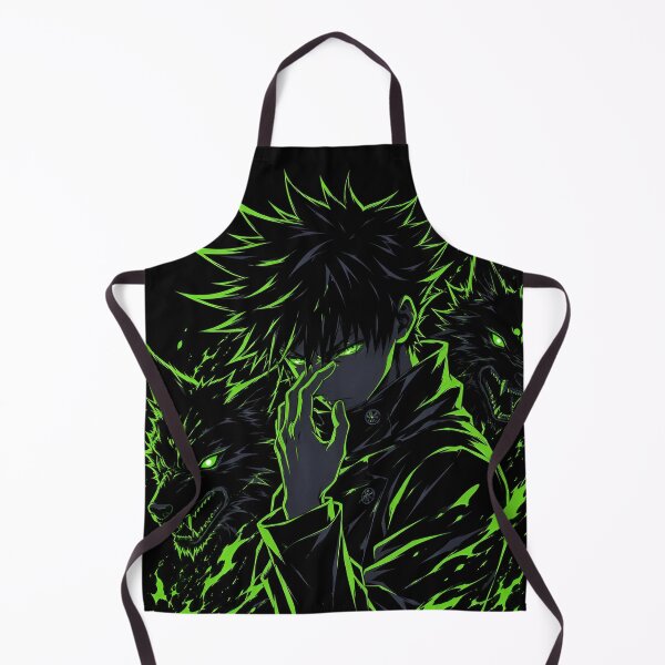 Item preview, Megumi Fushiguro | Neon Shadow Wolf Warrior – Dark Anime Inspired Fantasy Artwork designed and sold by Dyan4.