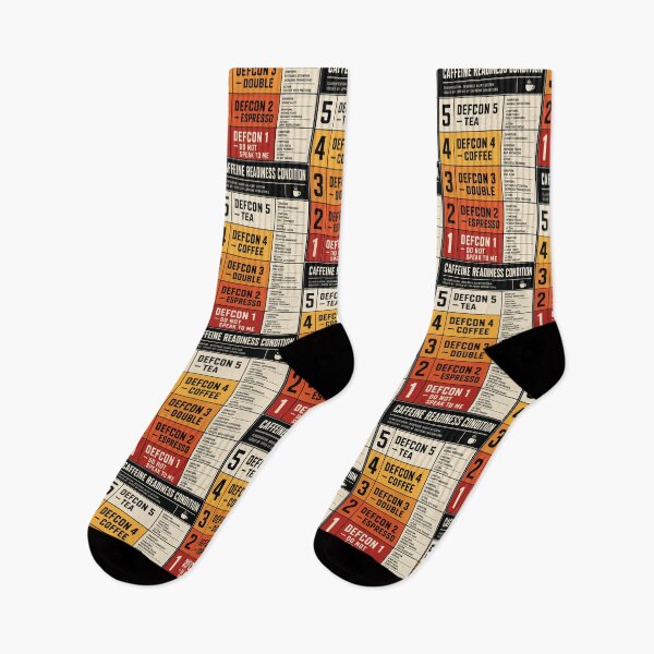 Item preview, Caffeine Readiness Condition Funny Coffee DEFCON Chart designed and sold by HROC.