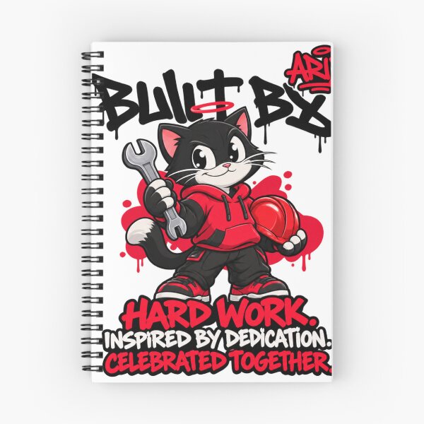 Item preview, Cute Cat Mechanic Hard Work Graffiti Design designed and sold by Ahmedsyde.