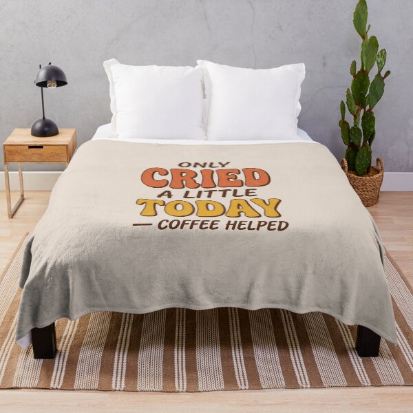 Item preview, Only Cried A Little Today Retro Coffee Humor designed and sold by dudelinart.