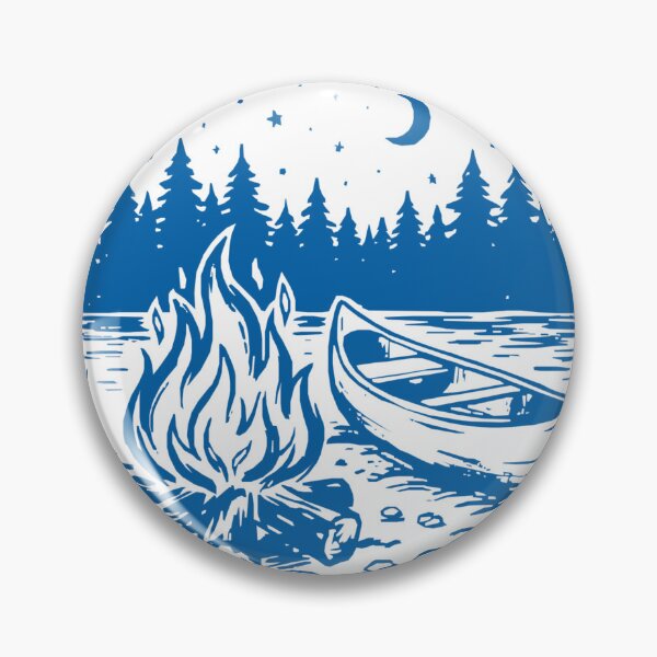 Item preview, Lake Therapy - Vintage Campfire & Canoe Outdoor Design designed and sold by BumbleBloom7.