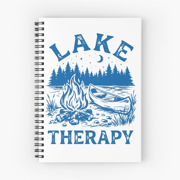 Item preview, Lake Therapy - Vintage Campfire & Canoe Outdoor Design designed and sold by BumbleBloom7.