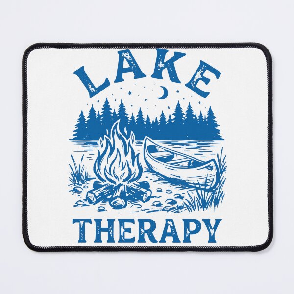 Item preview, Lake Therapy - Vintage Campfire & Canoe Outdoor Design designed and sold by BumbleBloom7.