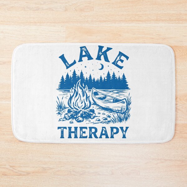 Item preview, Lake Therapy - Vintage Campfire & Canoe Outdoor Design designed and sold by BumbleBloom7.