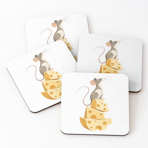 Item preview, Cheese King Mouse – Whimsical Mouse on a Tower of Cheese designed and sold by zzz888.