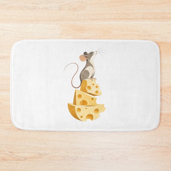 Item preview, Cheese King Mouse – Whimsical Mouse on a Tower of Cheese designed and sold by zzz888.