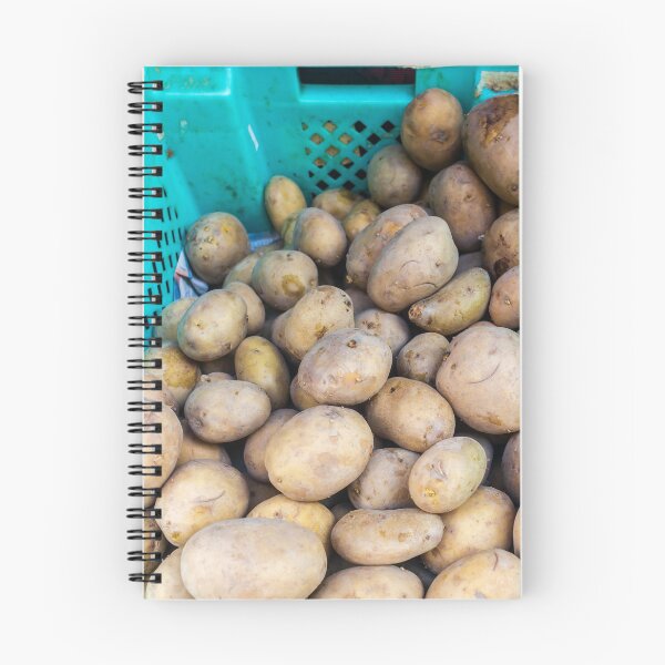 Item preview, Fresh Brown Potatoes in a Green Plastic Crate Ready for Market or Kitchen Use designed and sold by Nmallia.