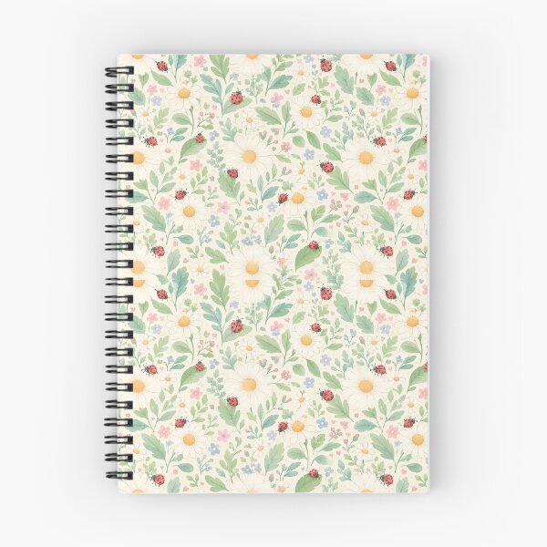Item preview, Daisy Garden & Ladybug Watercolor Pattern designed and sold by Skyrocketz.