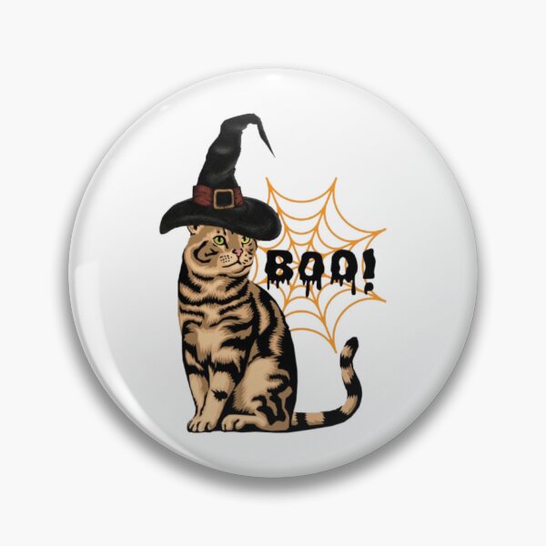 Aperçu de l'œuvre Chat mignon et sorcière pour Halloween | Magie effrayante du chat noir créée et vendue par MP-GRAPHIXS.