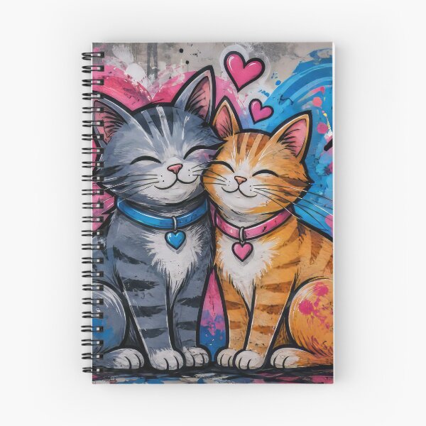 Item preview, Cats hugging under a heart designed and sold by karlosss.