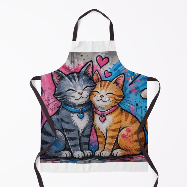 Item preview, Cats hugging under a heart designed and sold by karlosss.