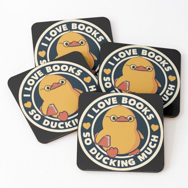 Item preview, I LOVE BOOKS SO DUCKING MUCH designed and sold by oneletters.