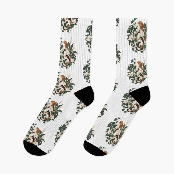 Item preview, Botanical Companions – Cat and Dog Among Tropical Flowers designed and sold by zzz888.