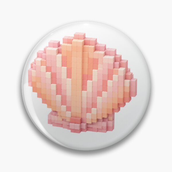 Item preview, Pixel scallop shell designed and sold by MishaMMillard.