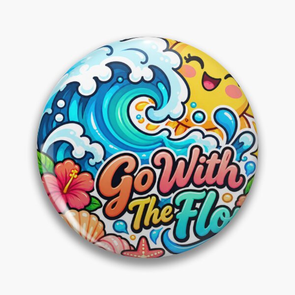 Item preview, Go With The Flow Ocean Wave designed and sold by CodePaws Creations.