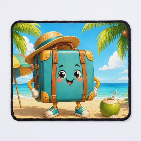 Item preview, smiling suitcase and hat designed and sold by karlosss.