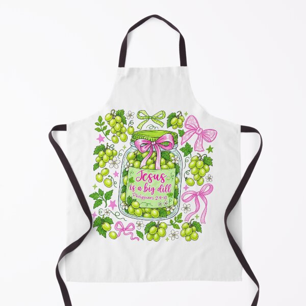 Item preview, Jesus Is A Big Dill Philippians 2:9-10 Coquette Pink Bow Jar designed and sold by Derekquie.