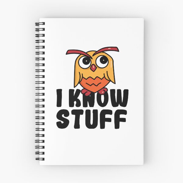 Item preview, I Know Stuff | Funny Owl Character designed and sold by Creatory.studio.
