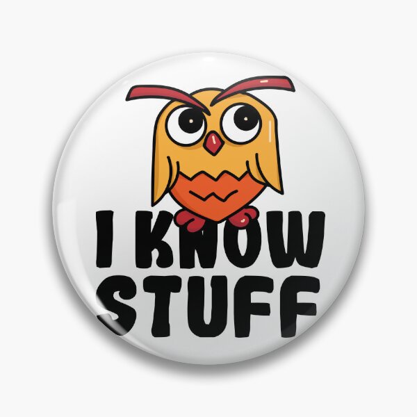 Item preview, I Know Stuff | Funny Owl Character designed and sold by Creatory.studio.