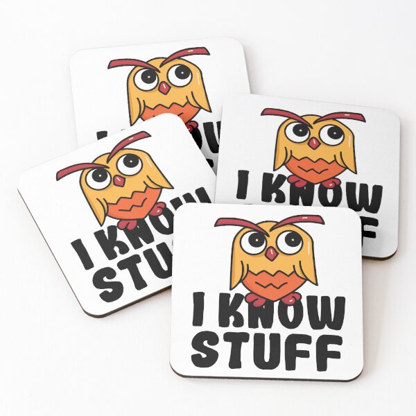 Item preview, I Know Stuff | Funny Owl Character designed and sold by Creatory.studio.