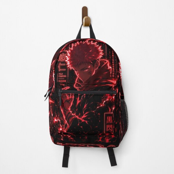 Item preview, Crimson Neon Warrior – Dark Anime Inspired Red Energy Artwork designed and sold by Dyan4.