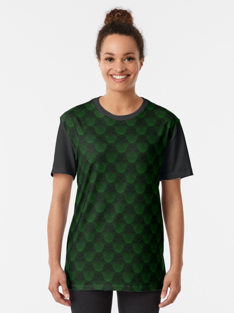 Alternate view of Oh Gee! Green Graphic T-Shirt