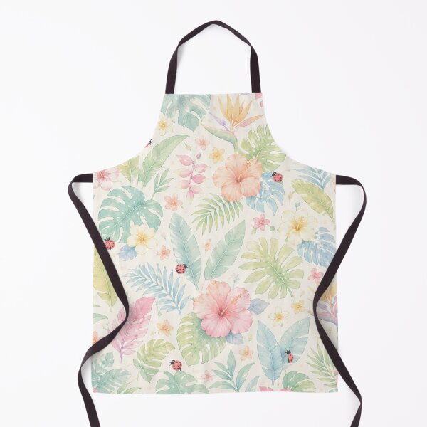 Item preview, Pastel Tropical Hibiscus & Monstera Leaves Pattern designed and sold by Skyrocketz.