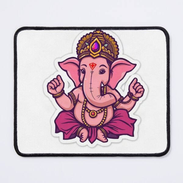Item preview, Spiritual Lord Ganesh Ji Aesthetic Sticker ll Cute Lord Ganesha Art Sticker ll Vignaharta Ganesh Mandala Art Sticker designed and sold by everyone cloth house.