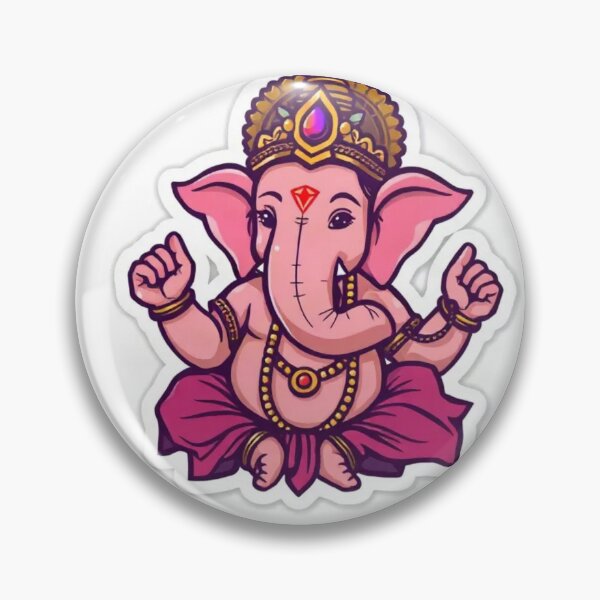 Item preview, Spiritual Lord Ganesh Ji Aesthetic Sticker ll Cute Lord Ganesha Art Sticker ll Vignaharta Ganesh Mandala Art Sticker designed and sold by everyone cloth house.