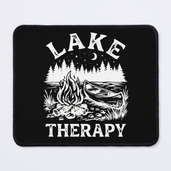 Item preview, Lake Therapy - Classic White Campfire & Canoe Outdoor Design designed and sold by BumbleBloom7.