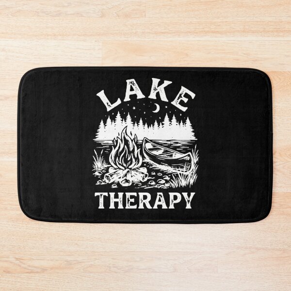 Item preview, Lake Therapy - Classic White Campfire & Canoe Outdoor Design designed and sold by BumbleBloom7.