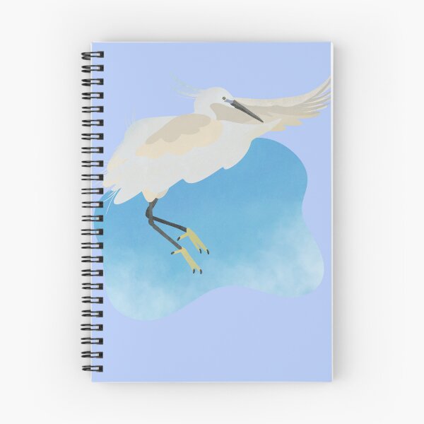Item preview, Illustration of a Little egret flying designed and sold by FandomizedRose.