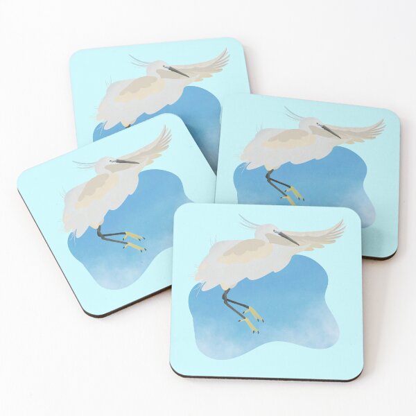 Item preview, Illustration of a Little egret flying designed and sold by FandomizedRose.