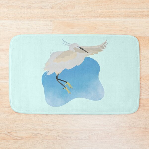 Item preview, Illustration of a Little egret flying designed and sold by FandomizedRose.