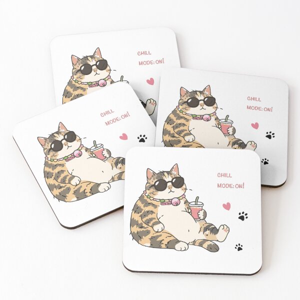 Item preview, Chill Mode On Funny Cat – Cute Cool Cat Character designed and sold by NongKhaoYai.