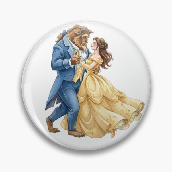 Item preview, Beauty and the Beast Dancing Couple – Belle and Beast Fairytale Romance designed and sold by 4U---Store.