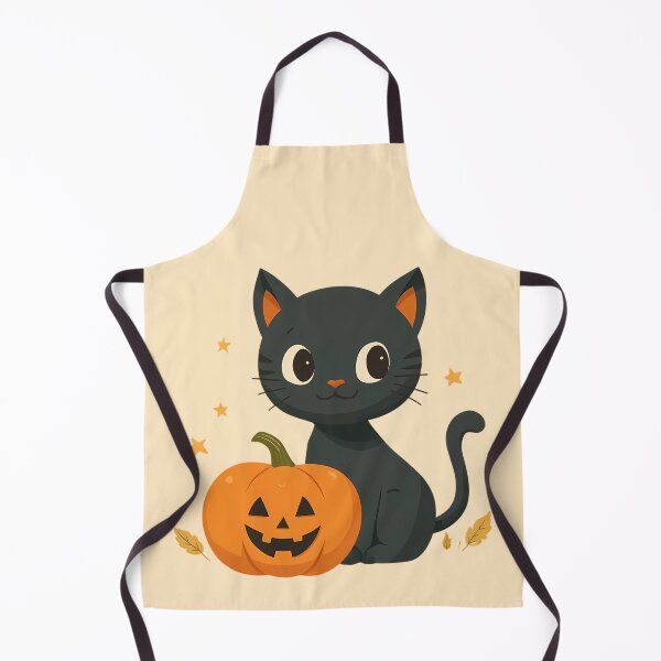 Item preview, Cute Black Cat and Jack-o'-Lantern - Spooky Season Fall Sticker designed and sold by Lu7u.