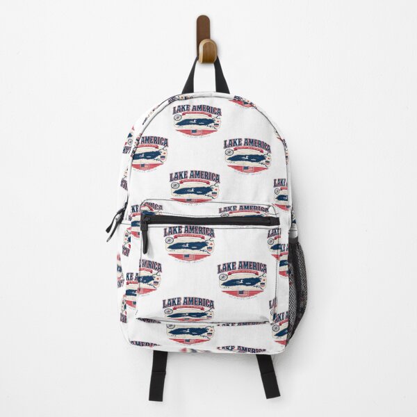 Item preview, Lake America Vintage Patriotic Lake Life Scenic Outdoor Adventure Graphic | ⭐⭐⭐⭐⭐ designed and sold by HMshopful.