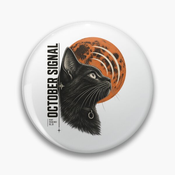 Item preview, October Signal Black Cat Night Frequency designed and sold by Trendy-Artistry.
