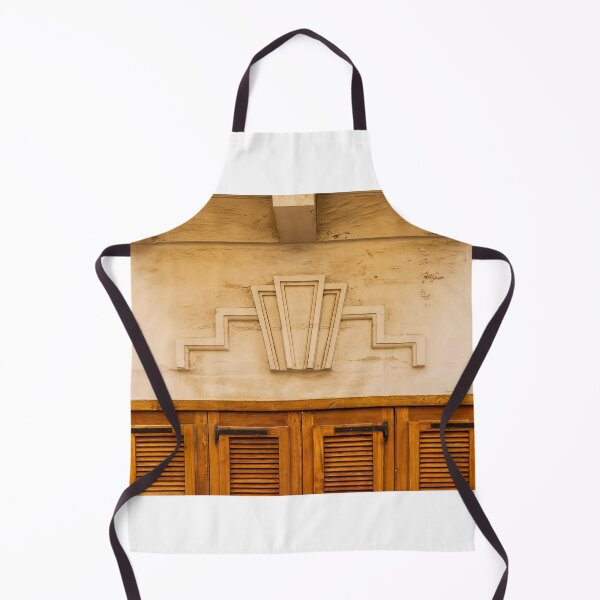 Item preview, Art Deco Stone Motif Above Warm Wooden Shuttered Door on Cream Facade, Historic Urban Architecture Detail designed and sold by Nmallia.