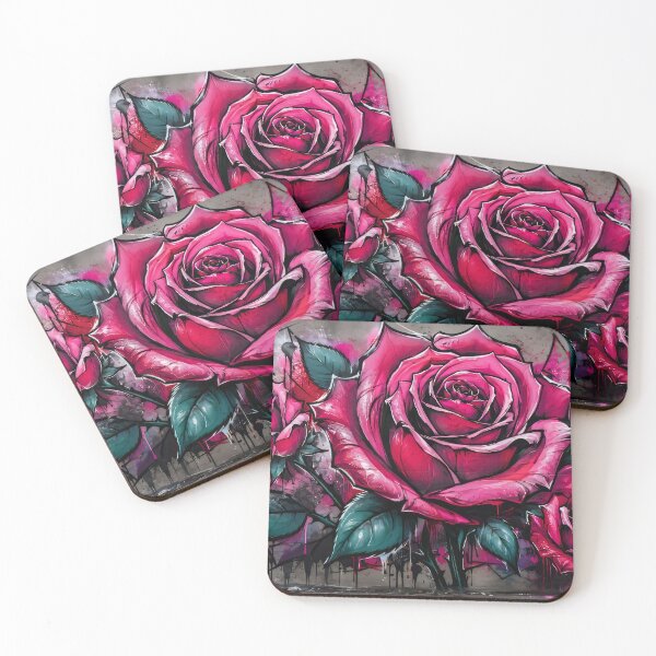 Item preview, Mural of roses designed and sold by karlosss.
